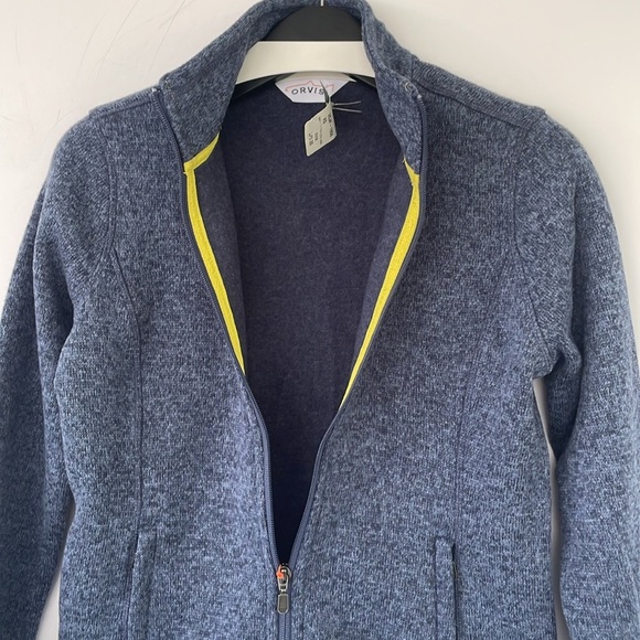 Orvis Women’s Outdoor Performance Blue Marled Sweater Fleece Comfort Classic XS - Picture 10 of 16